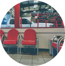 Hometown Tire Pros comfortable waiting area